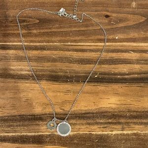 Kate Spade rhinestone and spade necklace